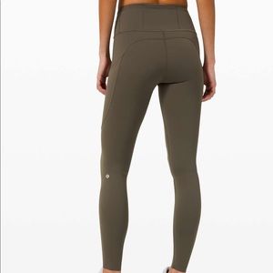 lululemon Fast & Free Tight 7/8 Nulux Dark Olive